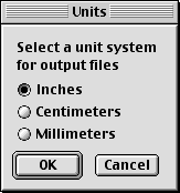 Units Dialog